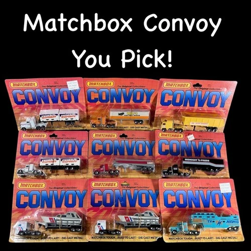 You Pick! NIB Vintage Matchbox Convoy Peterbilt Mack Freightliner NOS NRFB