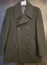 Tallia Mens Green Peacoat Size Small
