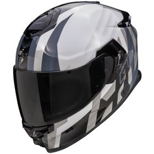 Casque intégral Scorpion Exo-GT SP Air Touradven blanc perle / argent...