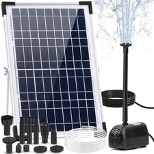 Solar Water Fountain for Bird Bath Solar Powered Water Fountain with Seperate...