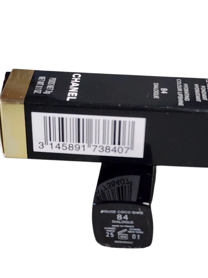 Chanel Rouge Coco Shine Lipstick 84 Dialogue Hydrating Colour .1 oz New in Box - Image 3 of 3