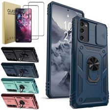 For Samsung Galaxy S20 FE / 5G Case Slide Camera Cover Tempered Glass Protector