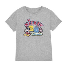 Image of Mickey Mouse 28 Badge Boys T-Shirt 3-8 Years, Athletic Heather