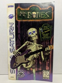 Mr. Bones (Sega Saturn, 1996)  CIB Complete W/ Manual & Reg Card Tested Working