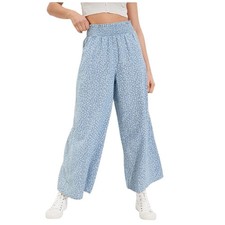 American Eagle Smocked Wide Leg Pant Floral Small