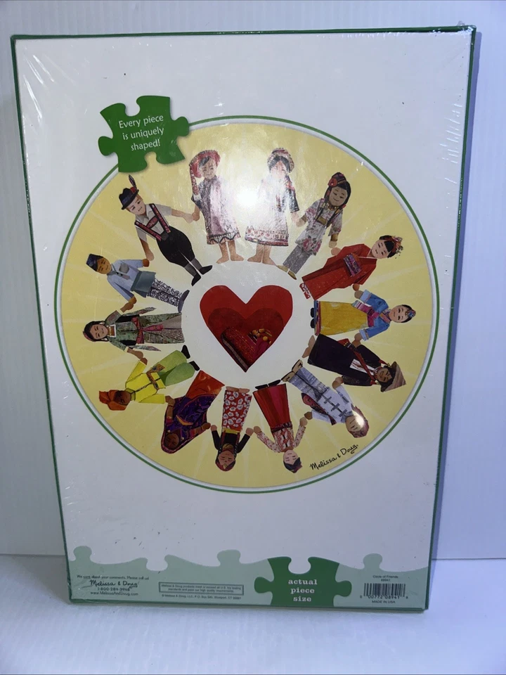 Melissa & Doug Circle of Friends 100 Piece Puzzle 16 inch Diameter - SEALED - Image 2 of 4
