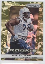 2013 Panini Prizm Rookie Target Camo Prizm DJ Fluker #285 3d4