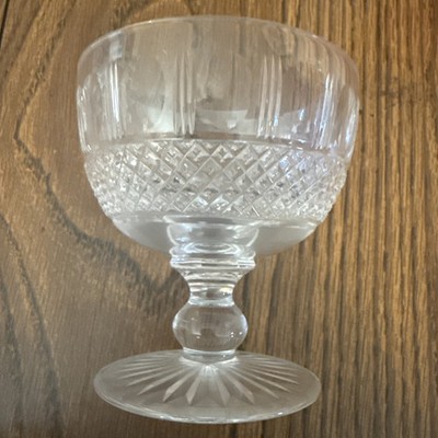 Vintage Edinburgh Crystal Marlboro Etched Sherbet Coupe Stemmed Glassware
