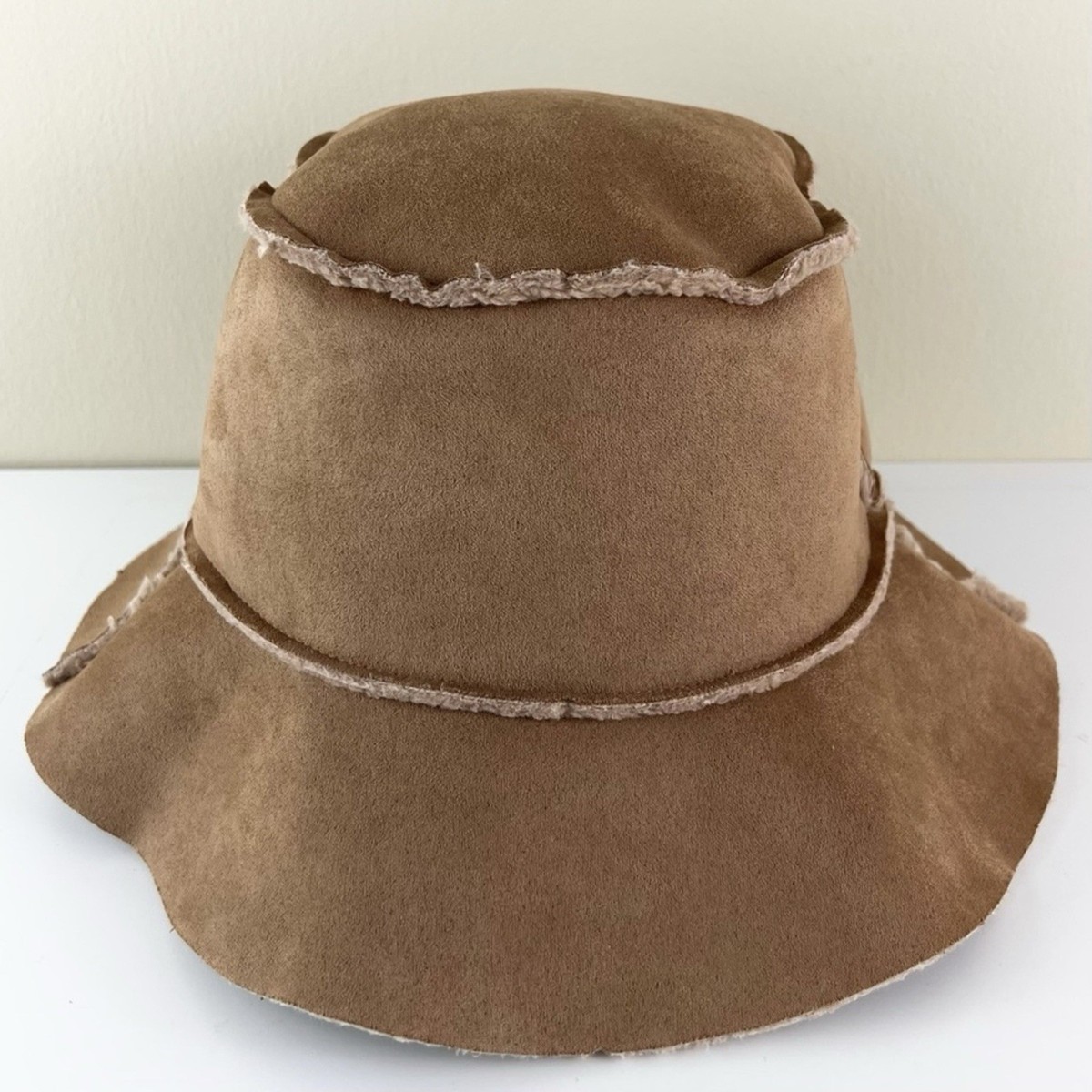 Hat Attack Reversible Faux Shearling Bucket Hat Faux Fur Bucket – Hat Attack New York main image 2