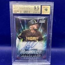 2020 Fernando Tatis Topps Stadium Club Chrome Beam Team Auto Refractor /15