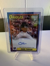 2025 Topps Series 1 - 1990 Topps Chrome Silver Pack  Cade Povich /299 (AU, RC)