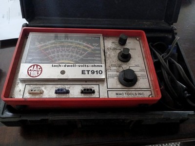 Mac Tools ET910 Tach-dwell-volts-ohms Tester Case & Instructions Engine Analyzer