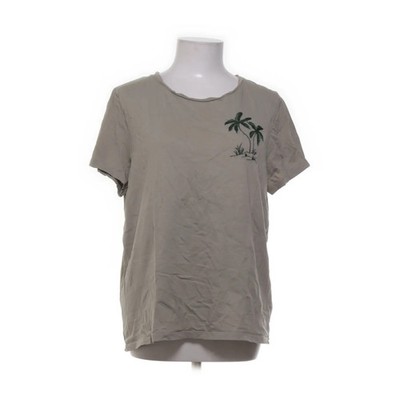 Sissy-Boy, T-shirt, Größe: L, WZ18 TSHIRT ELYAN PALM, Beige, Baumwolle #UjX