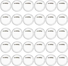 50Pcs Badge Making Kit for Kids, 3.8cm Clear Button Craft Badges Make Your Own