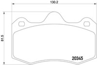 Brembo P 47 001 Bremsbelagsatz, Scheibenbremse
