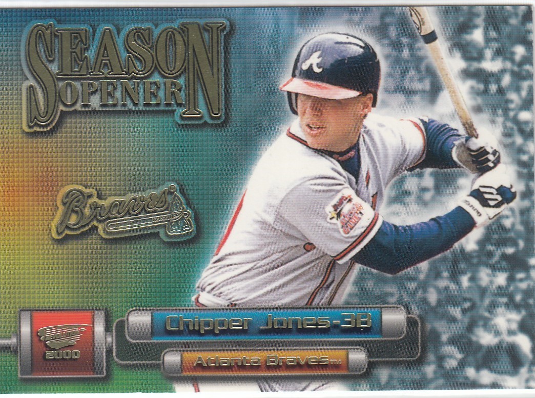 CHIPPER JONES PACIFIC REVOLUTION SEASON OPENER GOLD FOIL BRAVES #4 2000 00