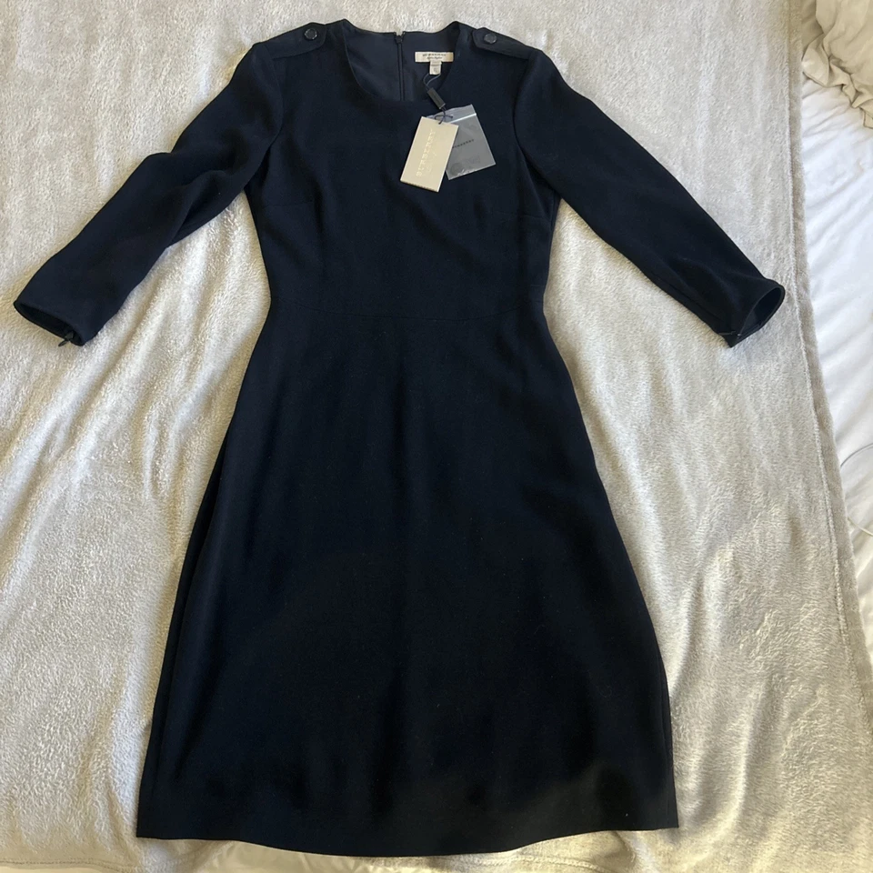  BURBERRY Women Black Dress  Dress Size 4 - Image 2 of 4