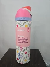 Owala FreeSip Stainless Steel Water Bottle / 24oz / Color: Garden Whimsey