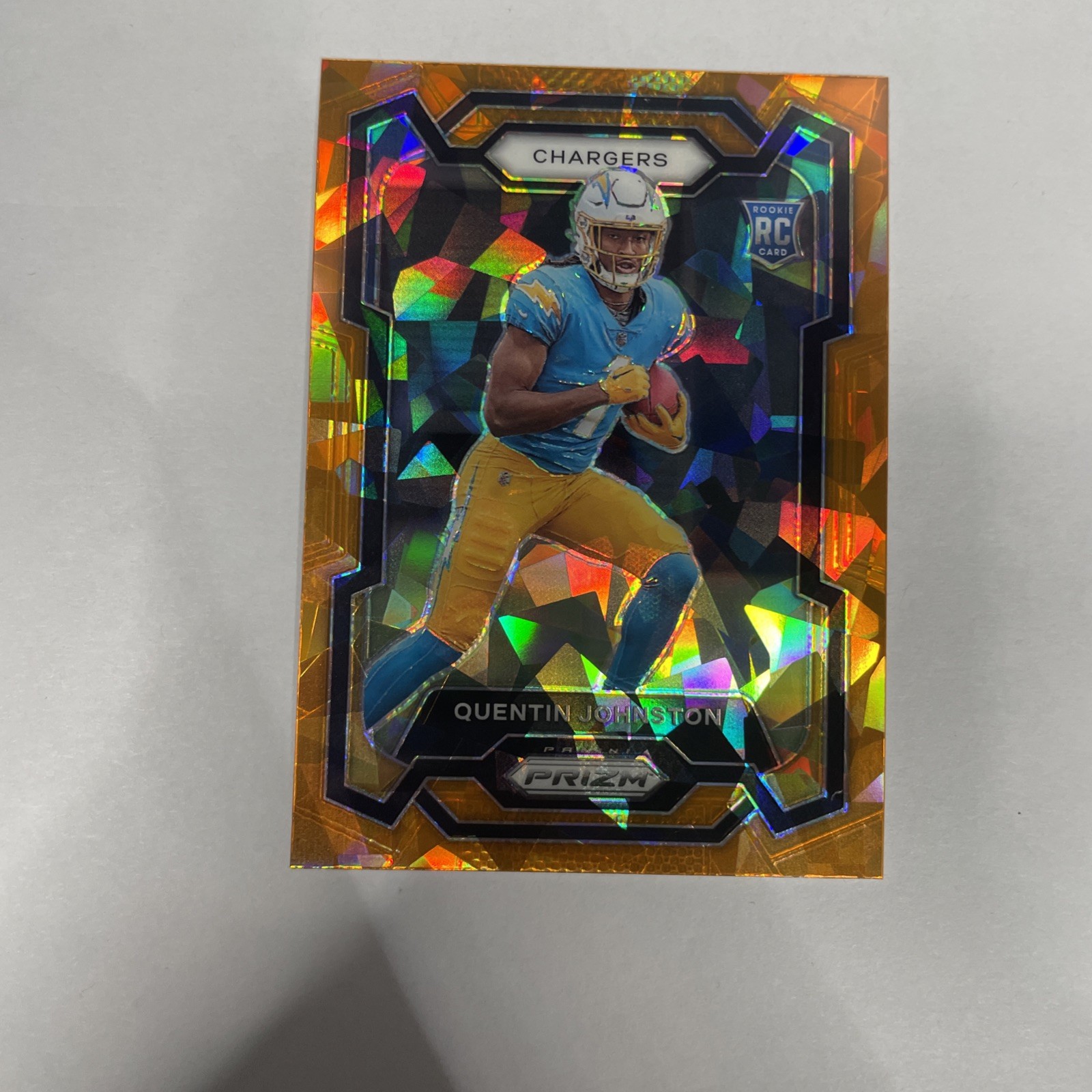 2023 Panini Prizm - Rookies Orange Ice Prizm #353 Quentin Johnston (RC)