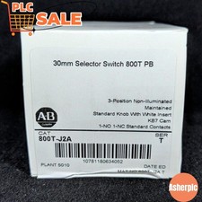 NEW AB Bulletin 800T-J2A Oil Tight Selector Switch 3 POSITION Maint US Free Tax
