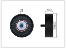 CAFFARO Spannrolle Keilrippenriemen 200-98 für E38 BMW E23 E31 Kunststoff 8er