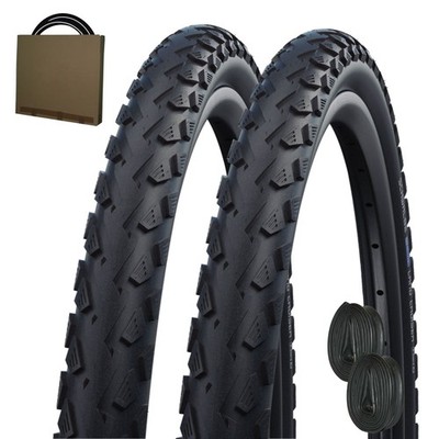 2x Schwalbe Land Cruiser Fahrrad Reifen HS450 24-28''schwarz mit/ohne Schläuche