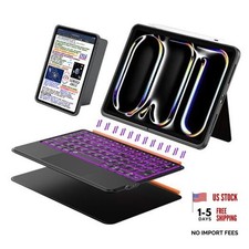 iPad Pro 13 inch Case with Keyboard M5 Ipad Pro 13" m5 2025, M4 2024 Black