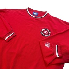 Vintage Starter Sweatshirt Indiana Basketball Hoosiers Red Crewneck Men  s XL 90s