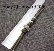 550 Lanyard Eagle Brass Bead Knife Paracord Beads Handmade Pendant