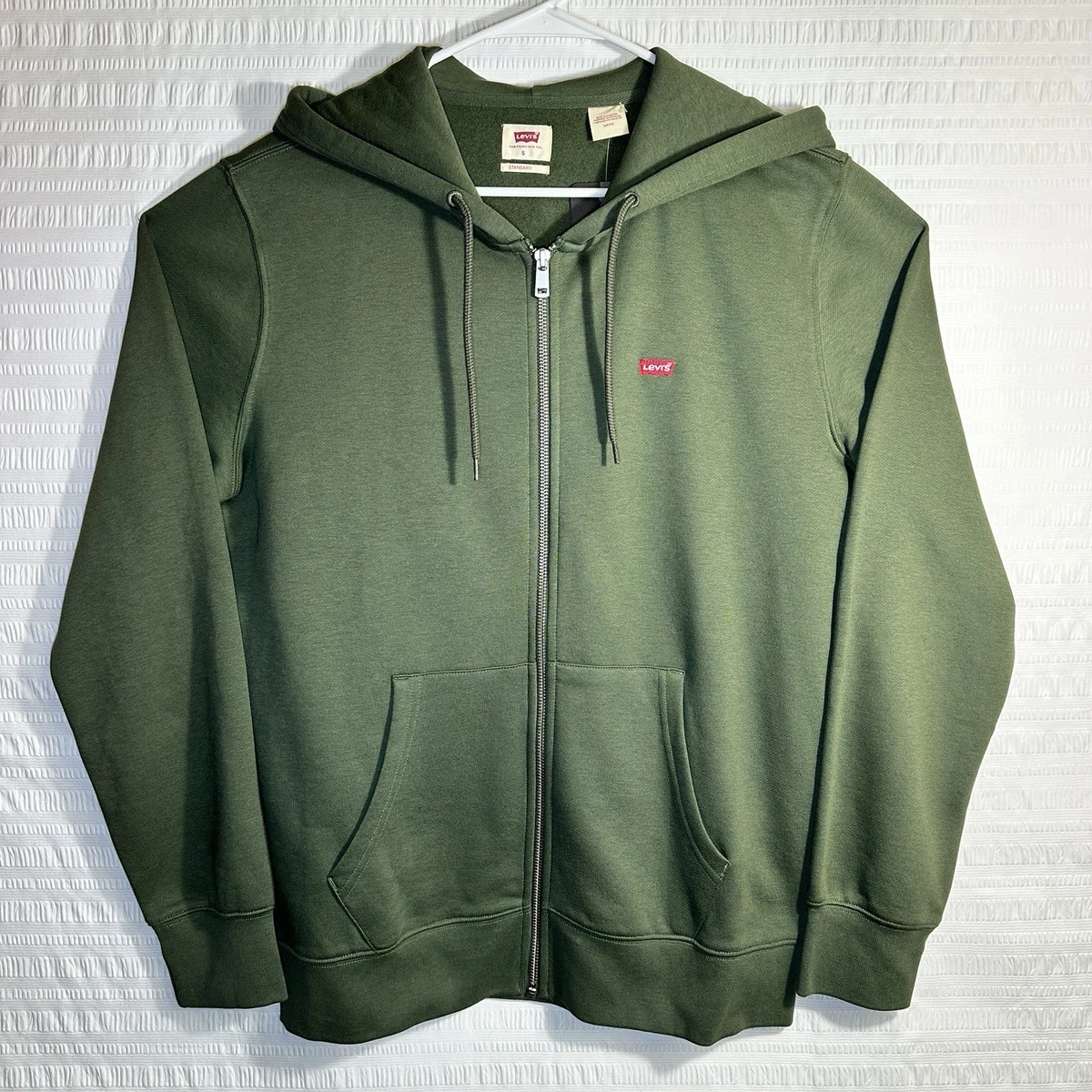 Levi's Everyday Zip Hoodie Anthracite Night Fle, caviar, S