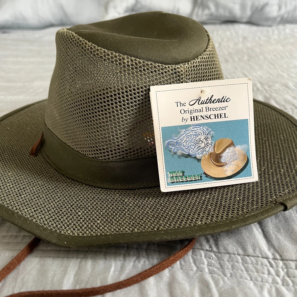 Henschel NWT Authentic Original Breezer Olive Green Wide Brim Hat Henschel Hats Aussie Breezer Original - Wide-Brim Sun Hat  main image 2