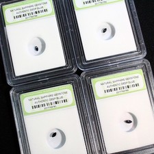 Lot of 4 Natural Faceted Sapphire Gemstones - Free Shipping