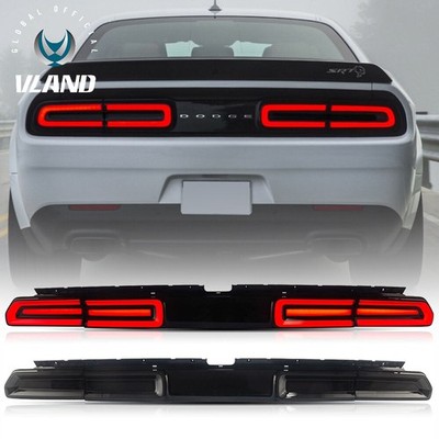 VLAND für 2008-14 Dodge Challenger Getönt LED Rückleuchten Dynamisc Blinker Paar