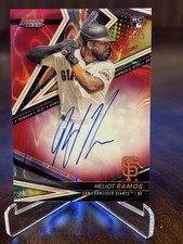 2022 Bowman’s Best Heliot Ramos Red Lava Refractor RC Auto /5 #B22-HR Giants