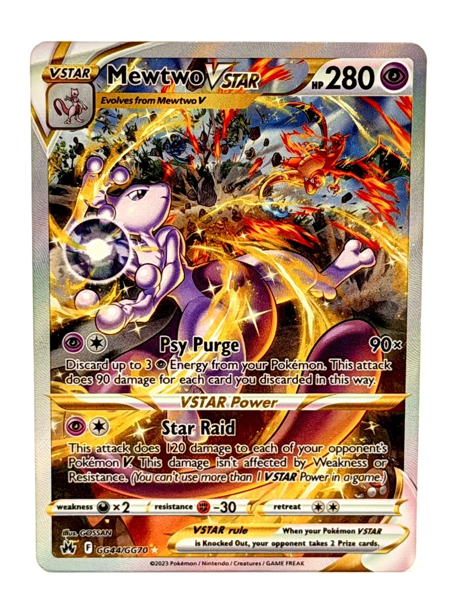 Las mejores ofertas en Mewtwo VSTAR GG44/GG70 Crown Zenith