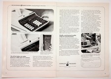 Vintage 1970s Hewlett Packard HP-81 HP-80 Calculator 1220A Ad Print