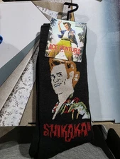 ACE VENTURA Crew Socks Black Adult Size 7-12 Novelty Gift