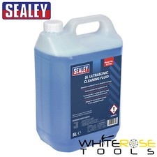Sealey Ultrasonic Cleaning Fluid 5L Solution Removes Dirt Grease Oil