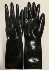 Latex Rubber Gloves 0.6 Mil size XL Black