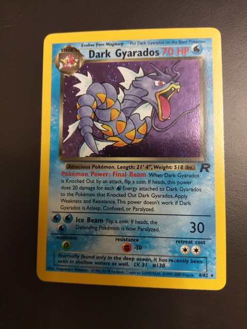 Dark Gyarados Holo Pokemon Card Gem Mint Condition EBay