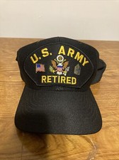 U.S. ARMY Hat Military ARMY RETIRED Ball Cap With Two Pins