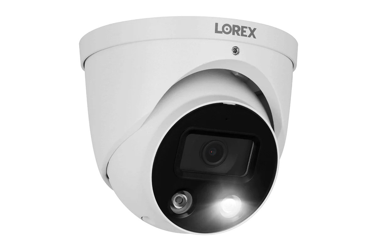 Lorex 4K Ultra HD E893DD Smart Deterrence IP Dome Security Camera, Smart Motion