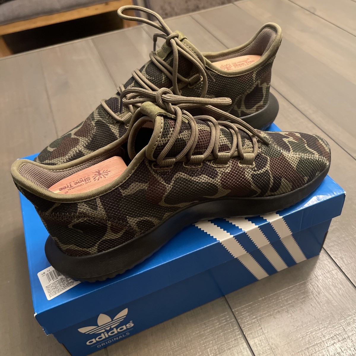 Size 11 adidas Tubular Shadow Knit Camo