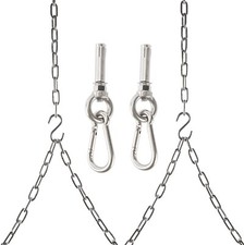 2Pack Stainless Steel Heavy Duty Porch Swing Hanging Chain Kit Max Load 700 Lbs