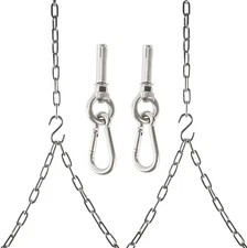 2Pack Stainless Steel Heavy Duty Porch Swing Hanging Chain Kit Max Load 700 Lbs