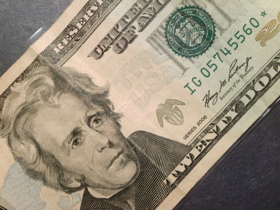 Older Star Note - IG05745560* - $20 FRN Replacement Note-Good Cond. Hank Paulsen - Image 4 of 4