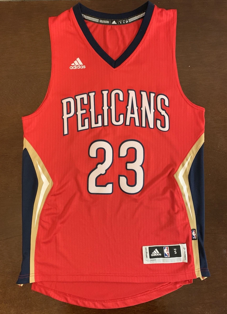 Rare Adidas NBA New Orleans Pelicans Anthony Davis Red Basketball Jersey