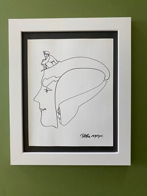 PETER MAX + BEAUTIFUL +  SIGNED PRINT  + NEW FRAME