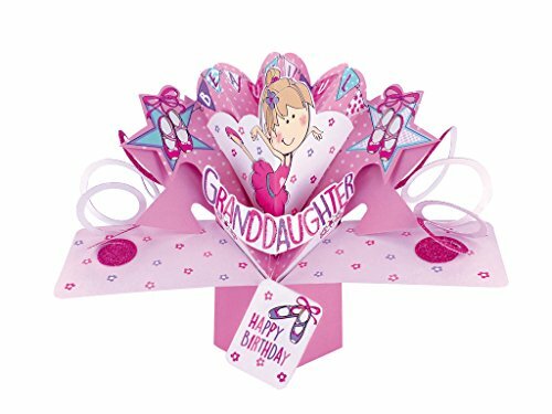 Открытка на день рождения внучки для девочки-поп-ап-балета Вторая натура