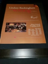 Lindsey Buckingham Wrong Rare Original Radio Promo Poster Ad Framed! #2